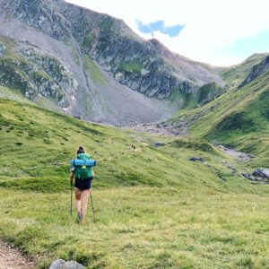 Backpacking through the french alps