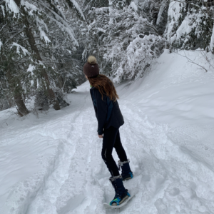 Snowshoeing in the French Alpes